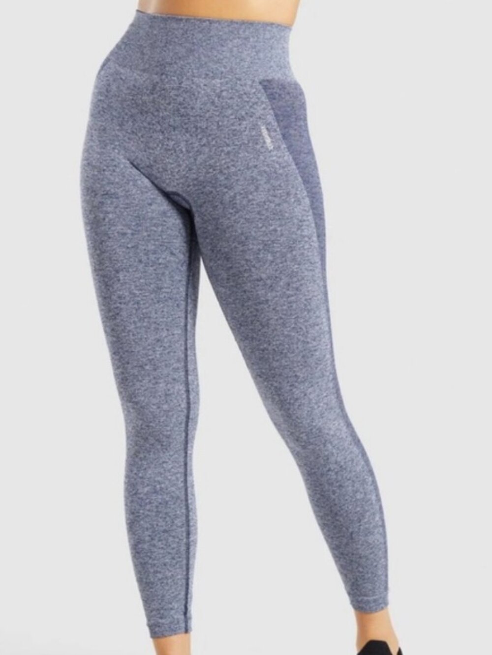 GYMSHARK VITAL SEAMLESS LEGGINGS Grey tone Blue MARL (XS) EUC